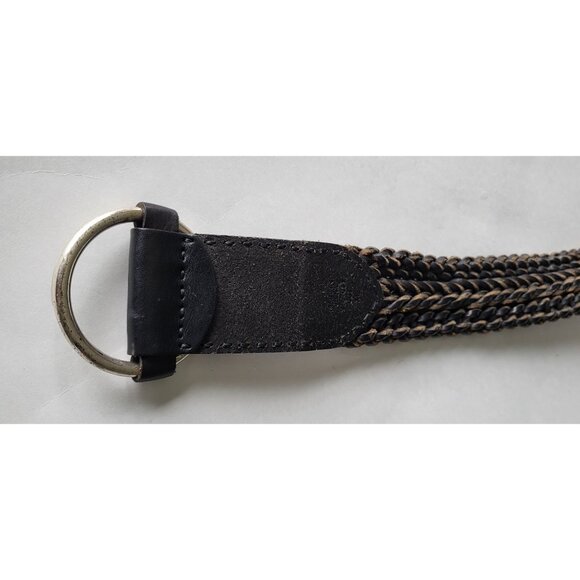 Ralph Lauren Double RL Braided Vintage Boho Leather Belt - Picture 3 of 10